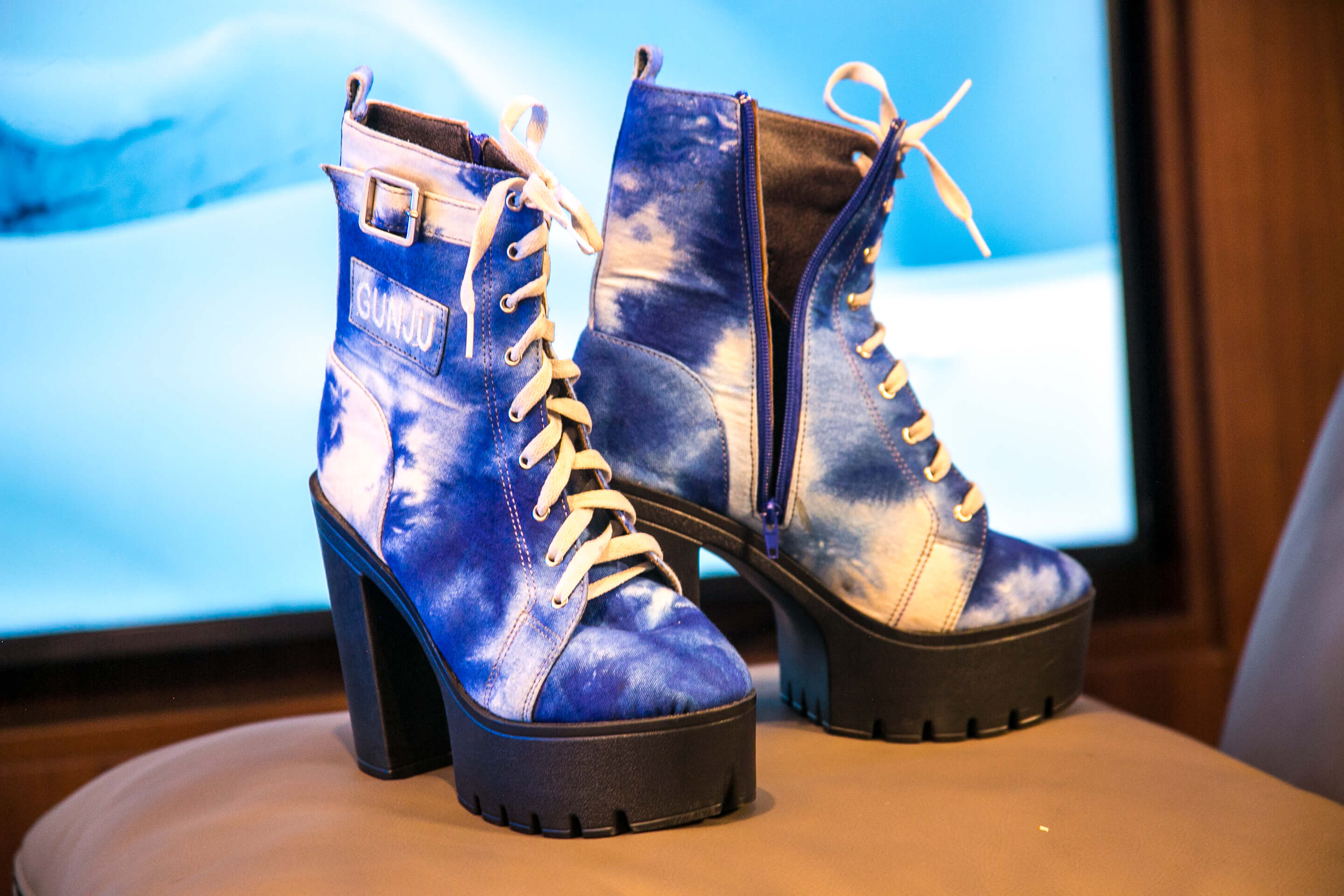 GUNJU SUNSIRE Ladies Wear Ankle High Block Boots