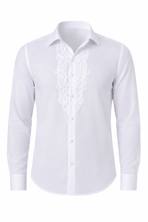 GUNJU FĘLÉ White Chiffon Dress Shirt
